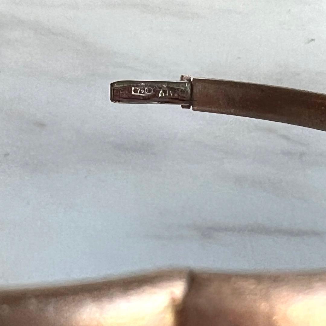 豪華　K18 バングル　ピンクゴールド　マットよりのスターダスト加工