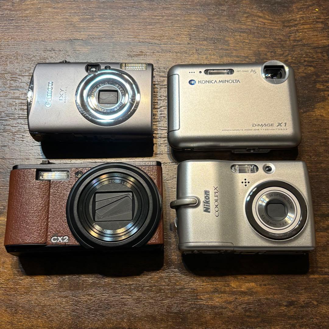 コンパクトデジタルカメラ コンデジ デジカメ 動作品・動作未確認含む４台まとめ