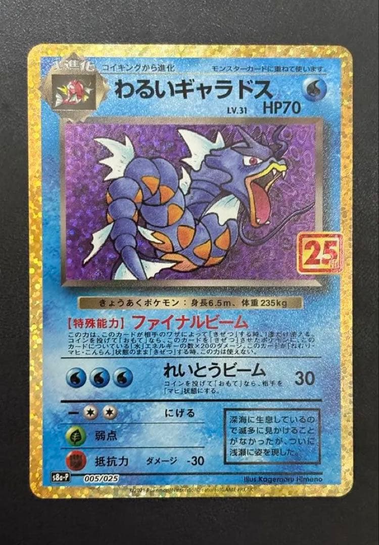 【美品】わるいギャラドス プロモカードパック 25th ポケモンカード