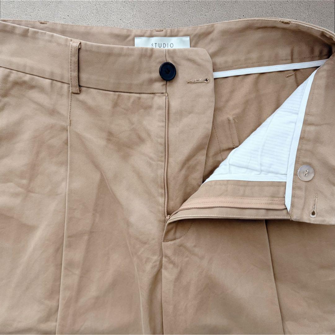 【超美品】STUDIO NICHOLSON ブリッジパンツTAN ベージュ XS