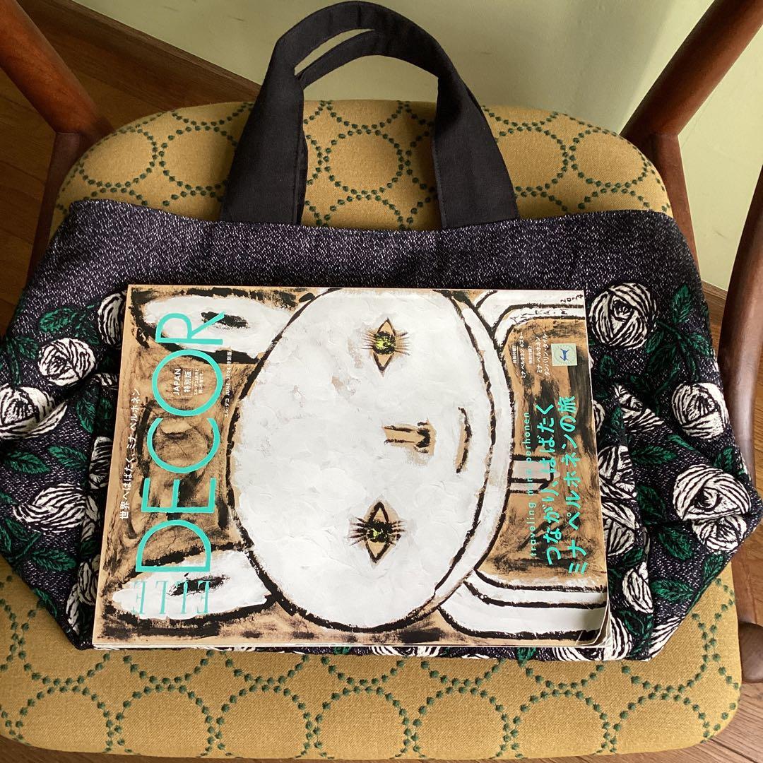 ミナペルホネン最新rosy navyトートバッグ ハンドメイド