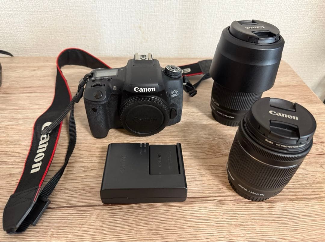 Canon EOS 8000D ダブルズームキット＆ EF50mm 単焦点レンズ