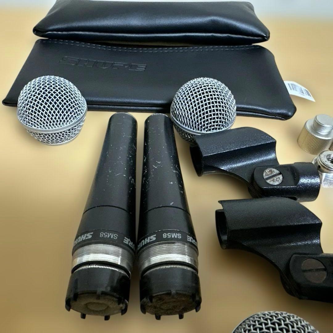 SHURE　SM58 2本セット　メキシコ製　音出しOK