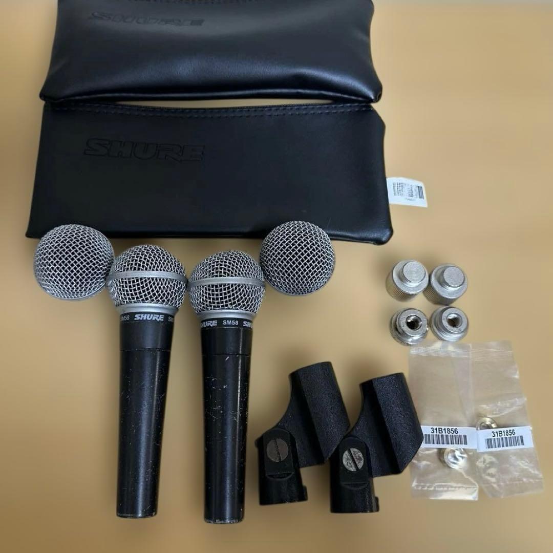 SHURE　SM58 2本セット　メキシコ製　音出しOK