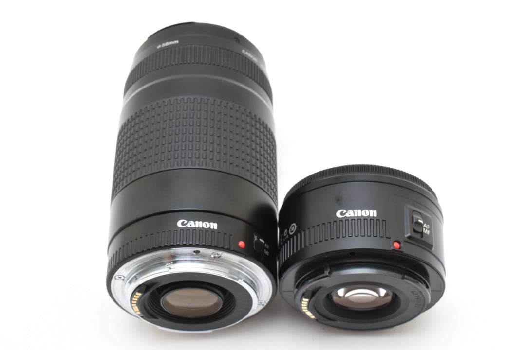 付属品付き Canon EF 50mm F1.8 II /EF 75-300mm