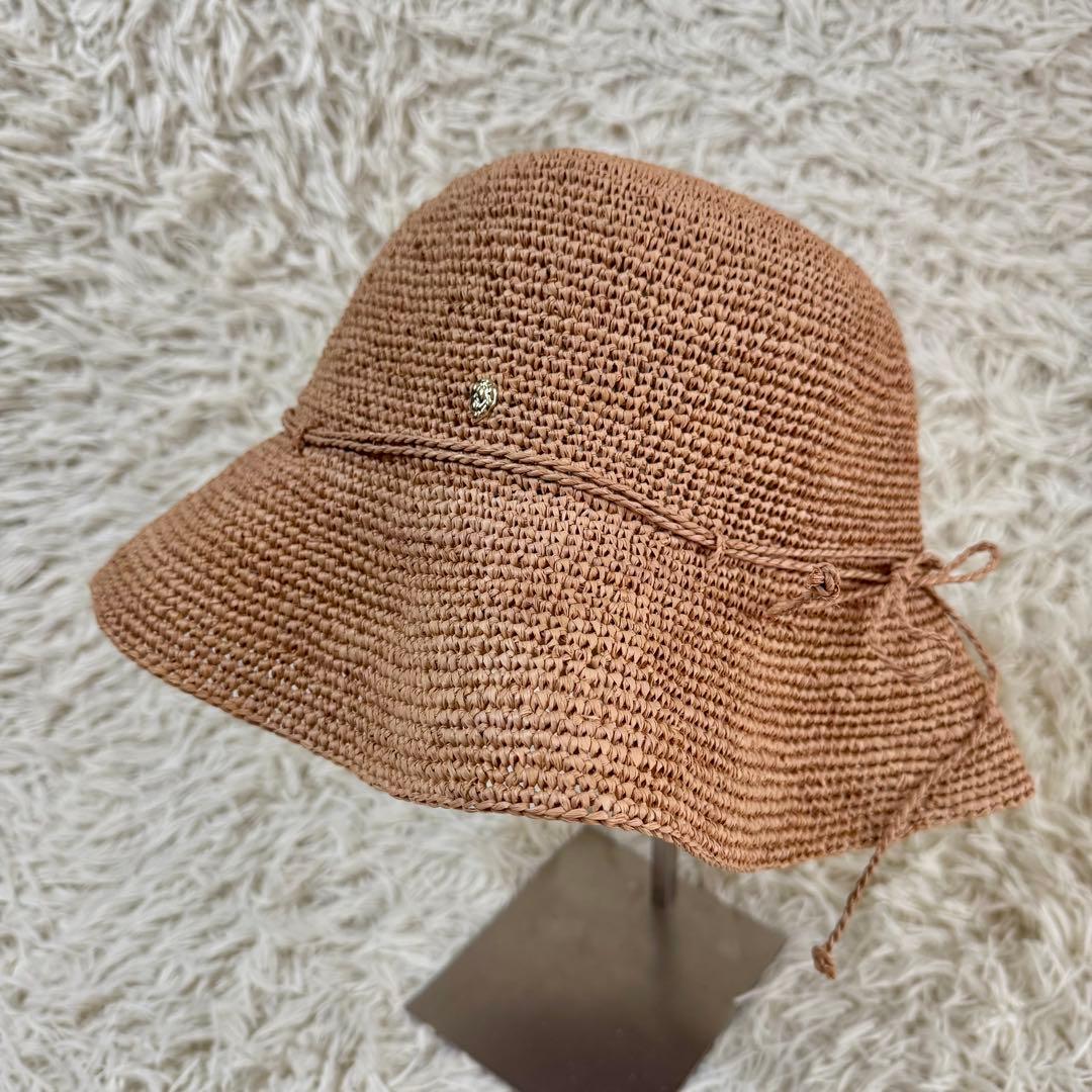 【美品】ヘレンカミンスキー ラフィア ハット プロヴァンス10 ベージュ