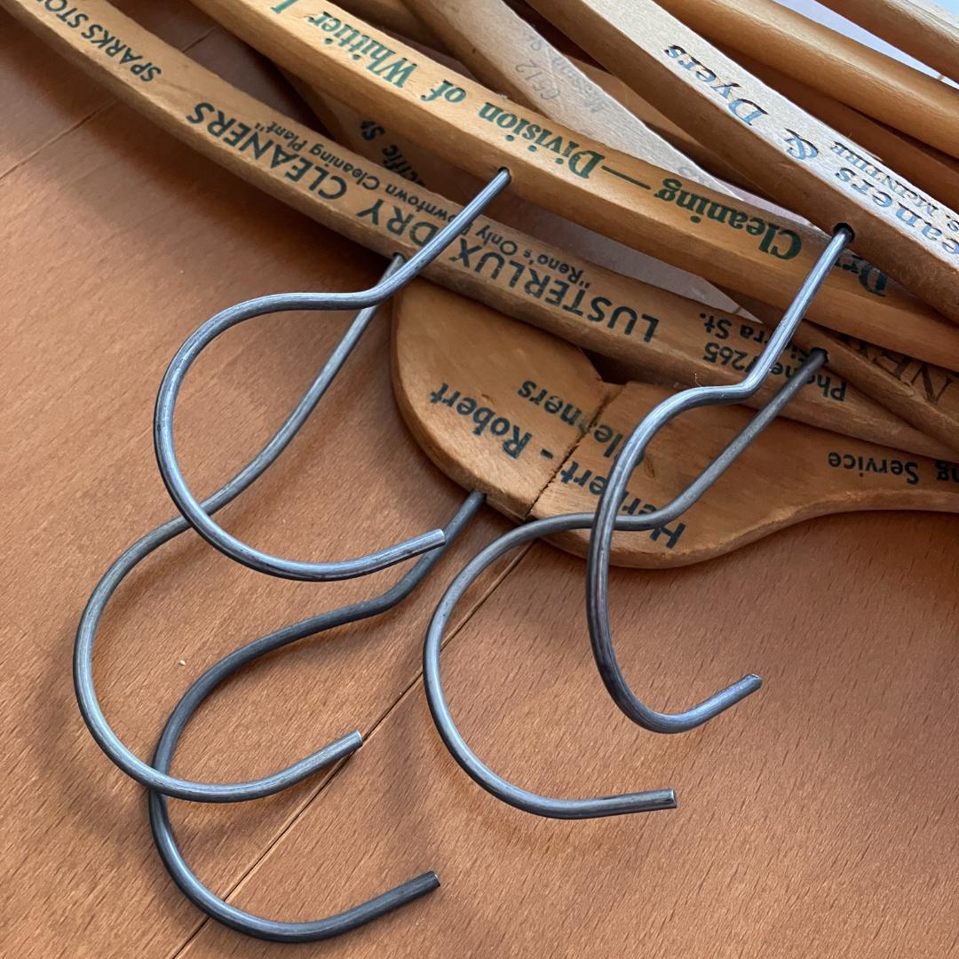 USA広告入ハンガー5本★vintage／アメリカ