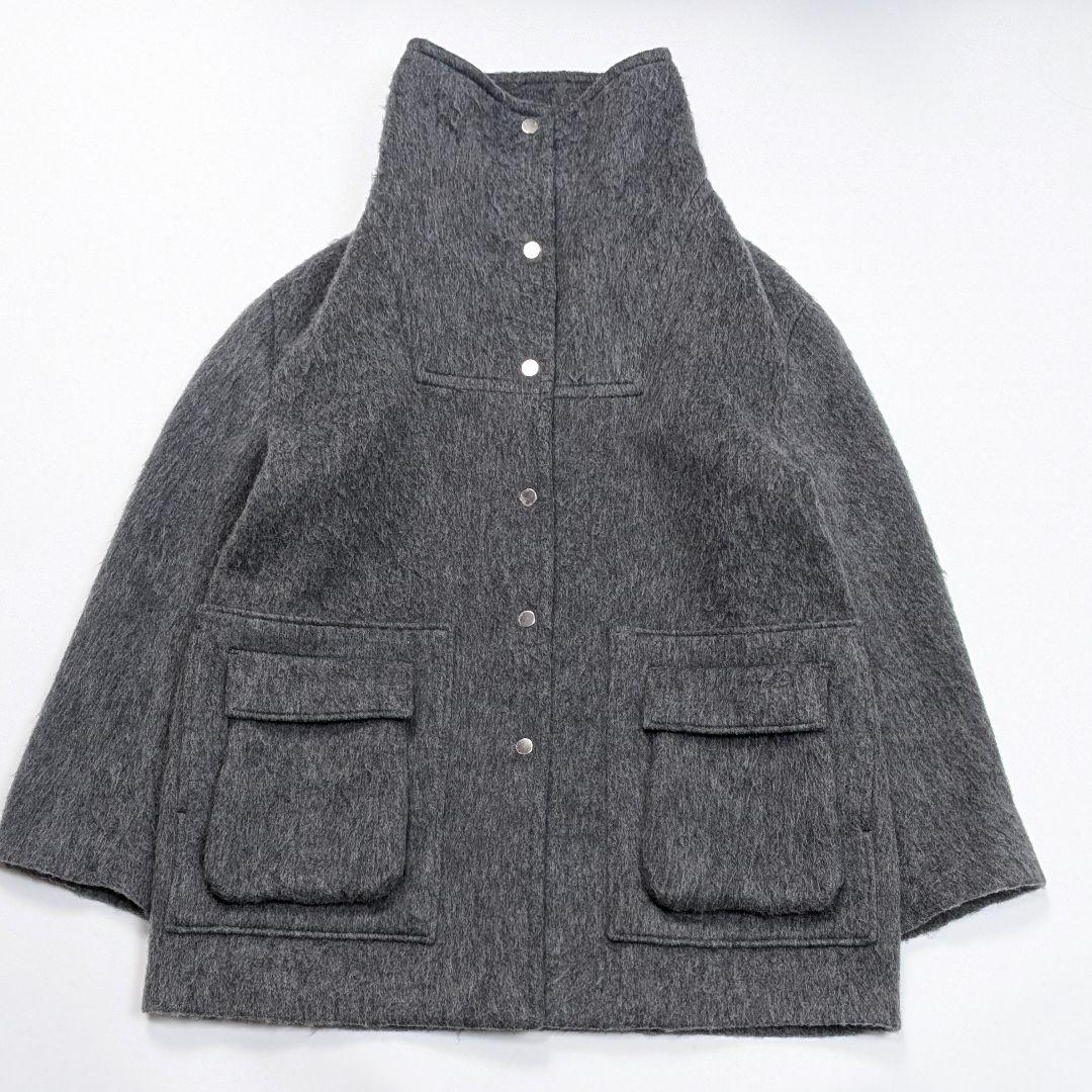 2025AW 美品 HELLA ヘラ wool shaggy coat グレー