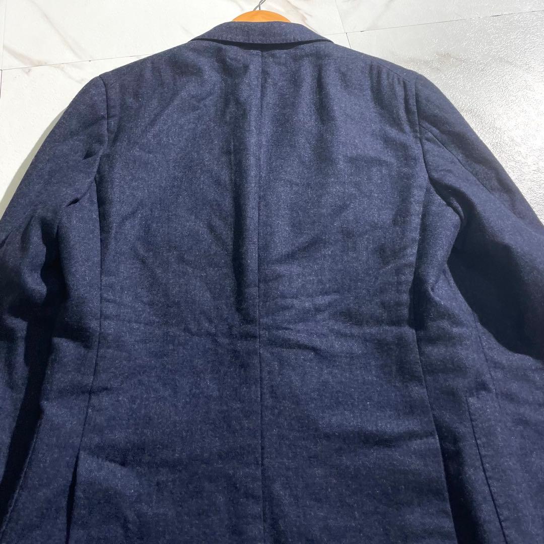 入手困難✨ イザイア テーラードジャケット カシミヤ素材 チェック柄 ネイビー