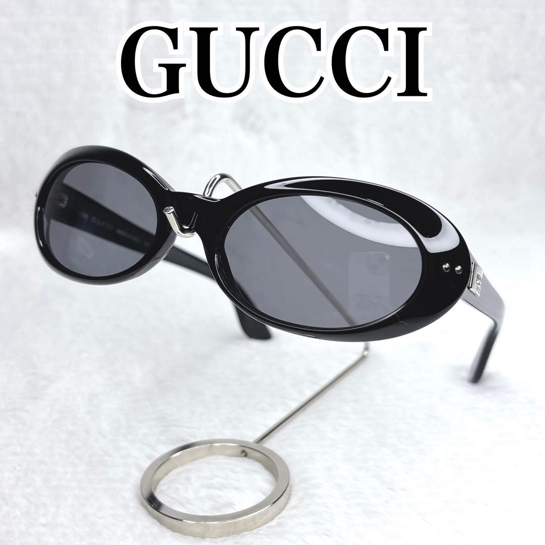GUCCI archive シルバーサイドロゴ　サングラス　y2k
