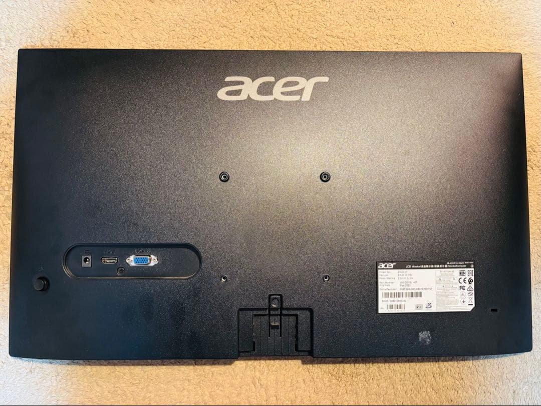 Acer EK241YHbi 23.8インチ 100Hz モニター