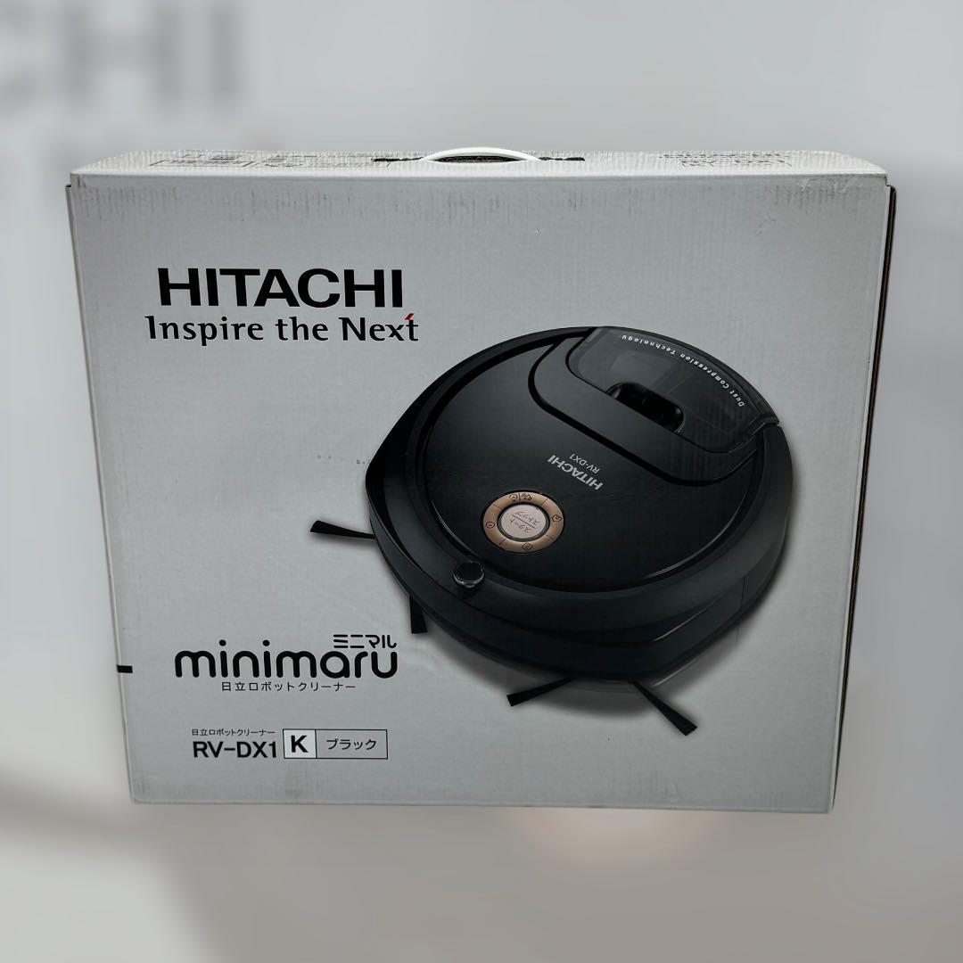 8456.日立 ミニマル ロボット掃除機 RV-DX1 ブラック