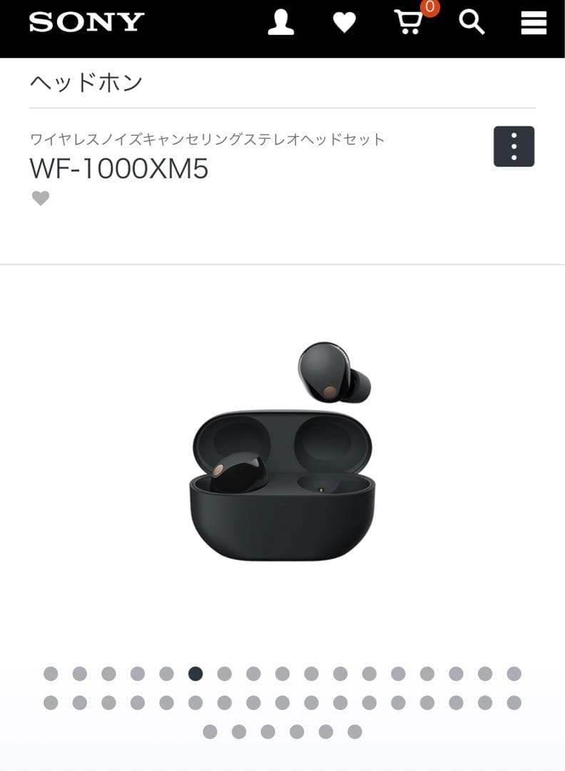 Sony WF-1000XM5 ワイヤレスイヤフォン ブラック