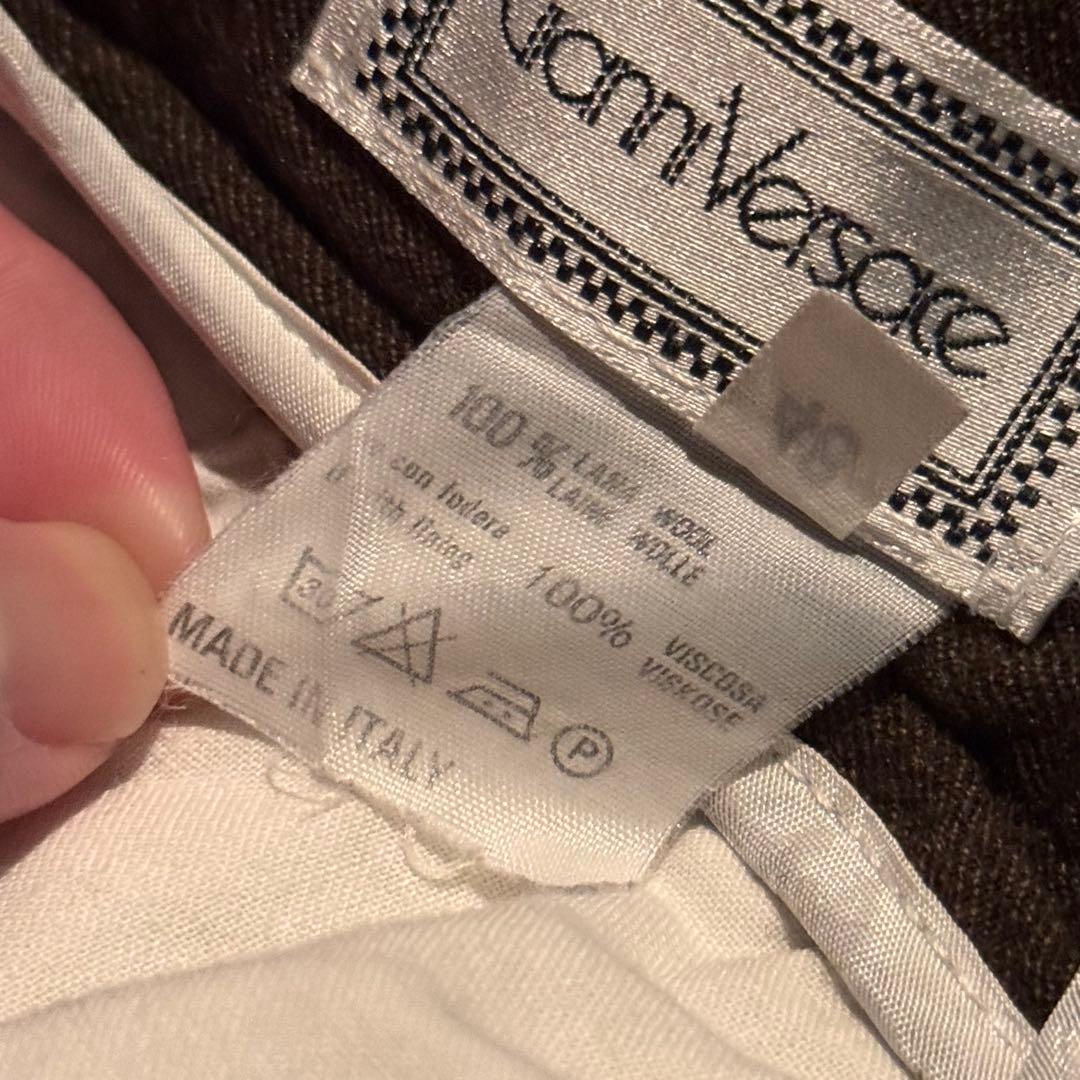 90s Gianni Versace 3タックスラックス　イタリア製　ブラウン