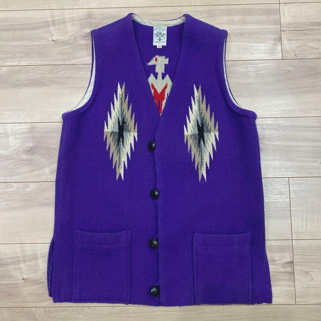 希少 オルテガ サンダーバード柄 38スクエア　チマヨベスト ORTEGA’S