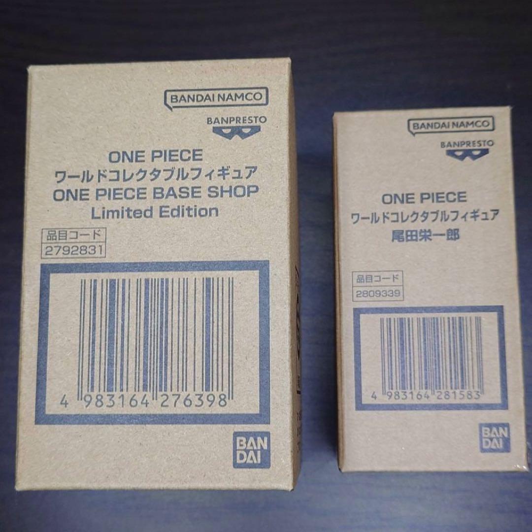 ONE PIECE BASE SHOP ルフィ 尾田栄一郎 フィギュア2点セット