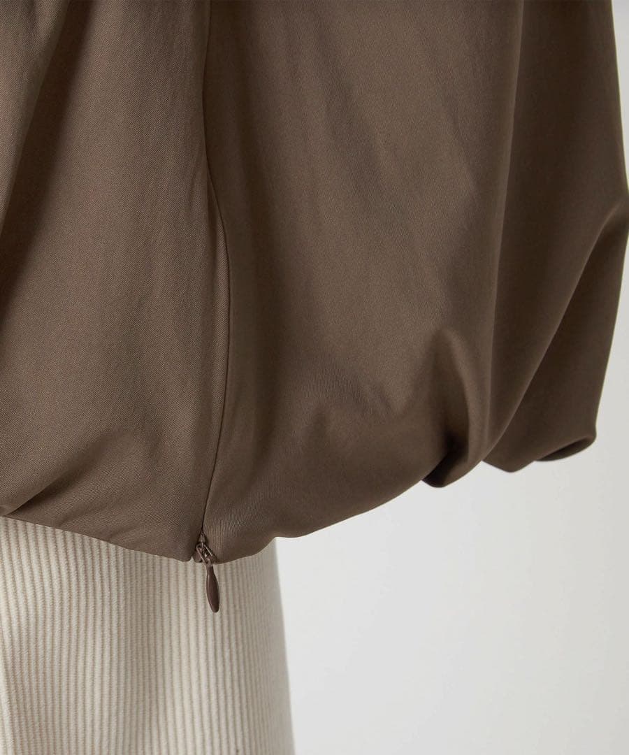 green label relaxing パフィーノーカラーブルゾン　ブラウン