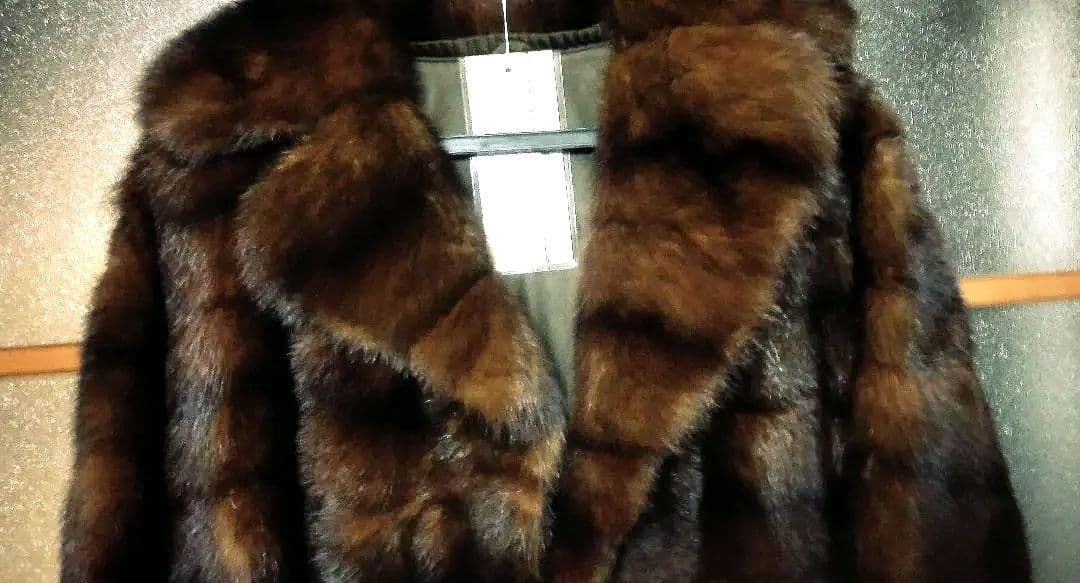 極美品ミンクコートミンクファーコート毛皮ロングコートリアルファー毛皮ミンクコート