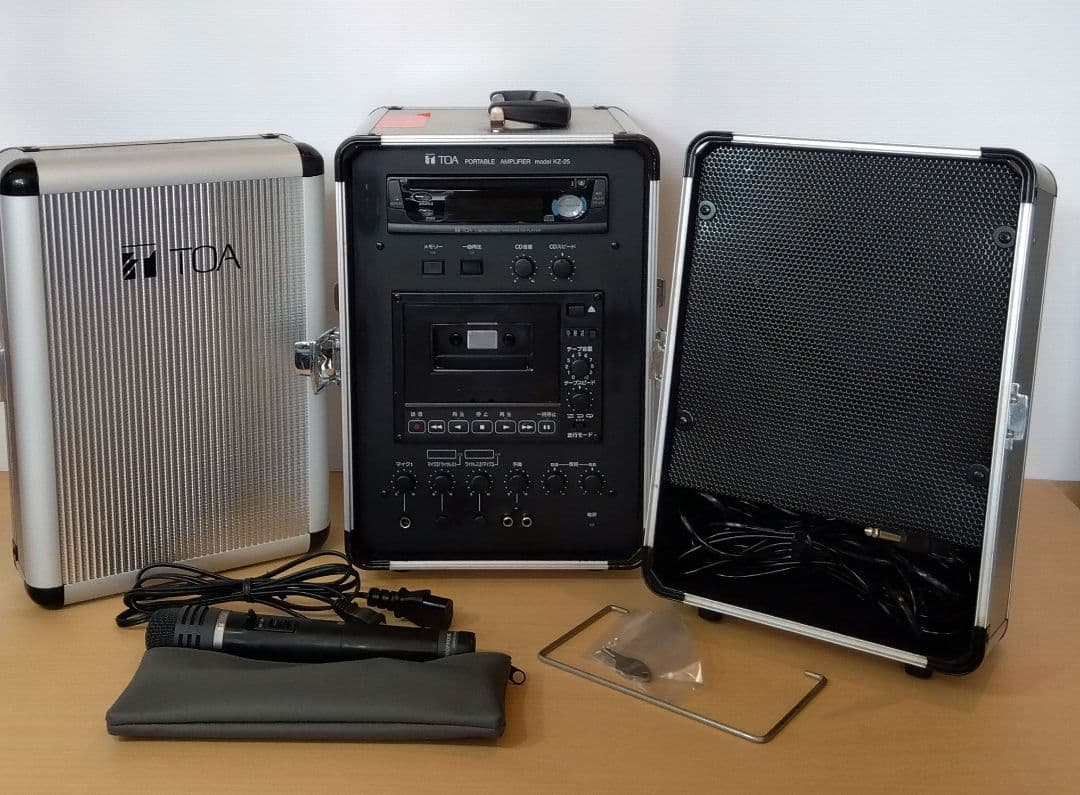 [そう]TOA KZ-25 PAアンプ ポータブルアンプワイヤレスマイク付