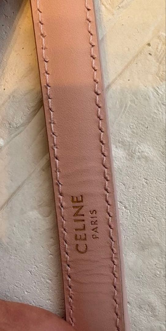 【美品】セリーヌ　セーズ　ミニ16 パステル　ピンク　ショルダー　ハンドバッグ