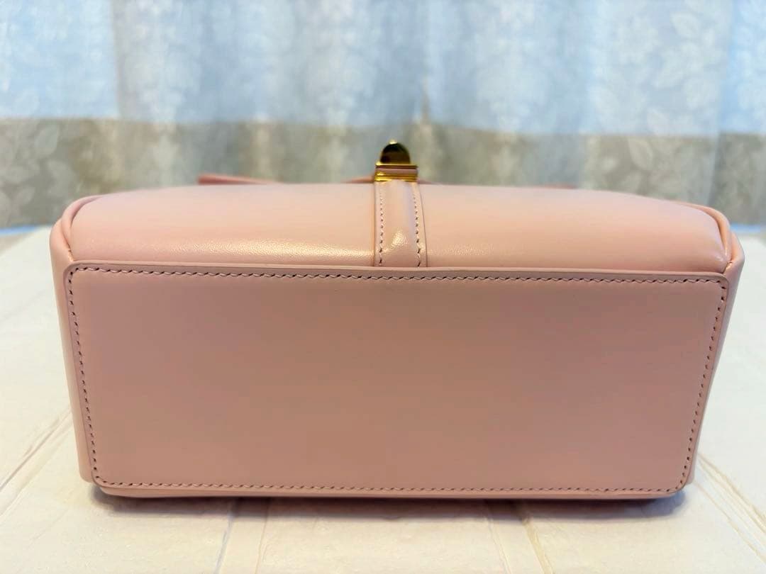 【美品】セリーヌ　セーズ　ミニ16 パステル　ピンク　ショルダー　ハンドバッグ