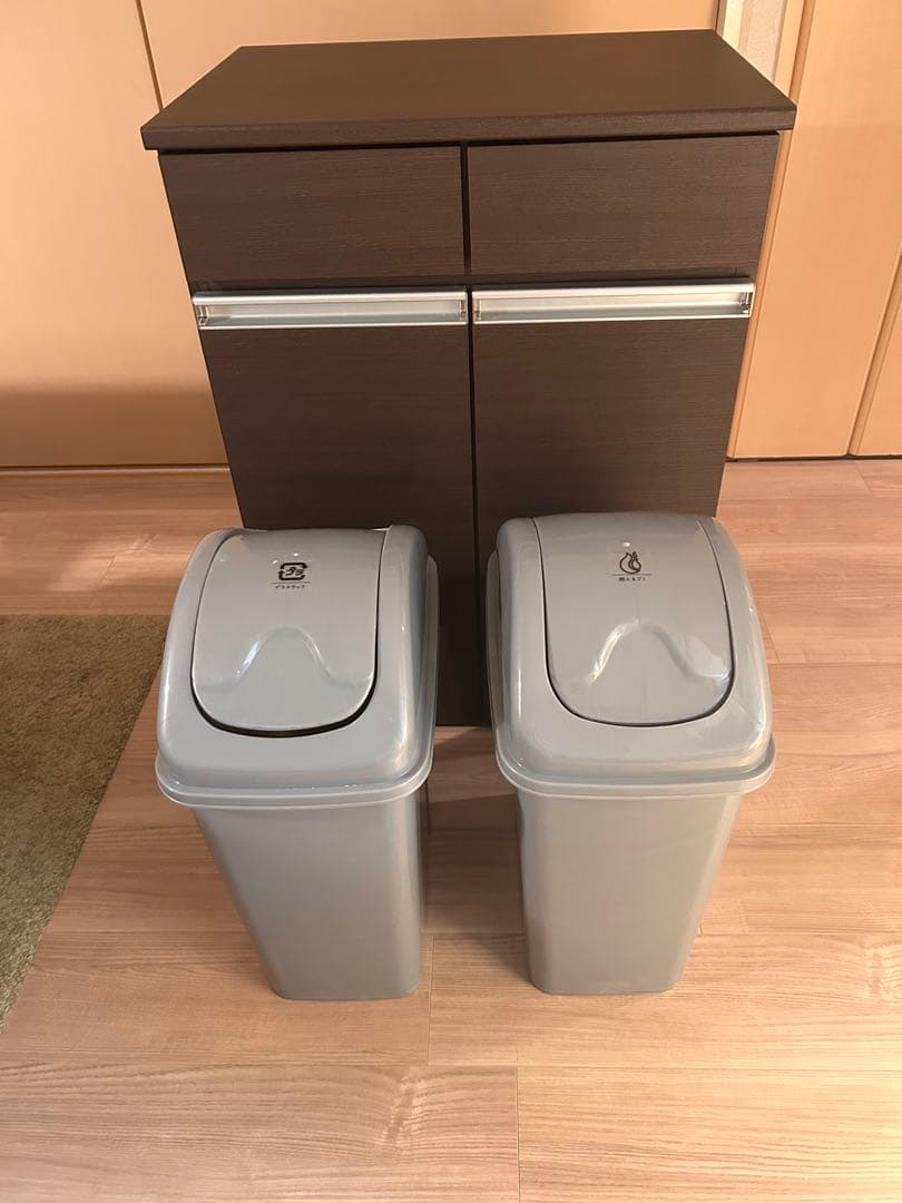 クロシオ　分別ゴミ箱　ダイニングダストボックス　2D ブラウン