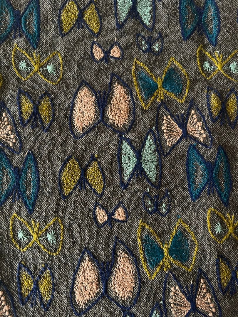 ミナペルホネン　クッションカバー　ハンドメイド　skyflower