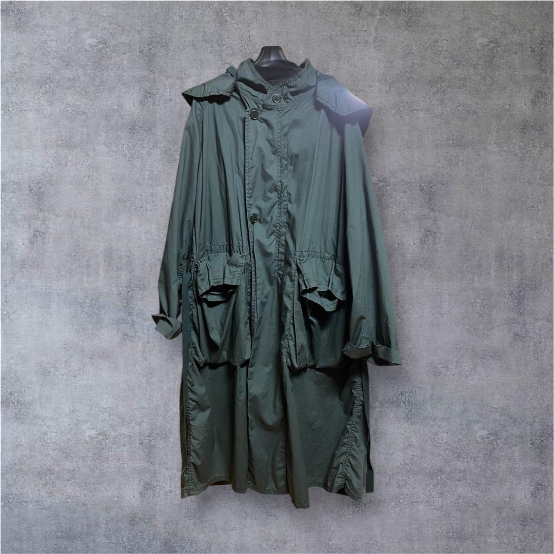 UNUSED ミリタリーコート ダークグリーン