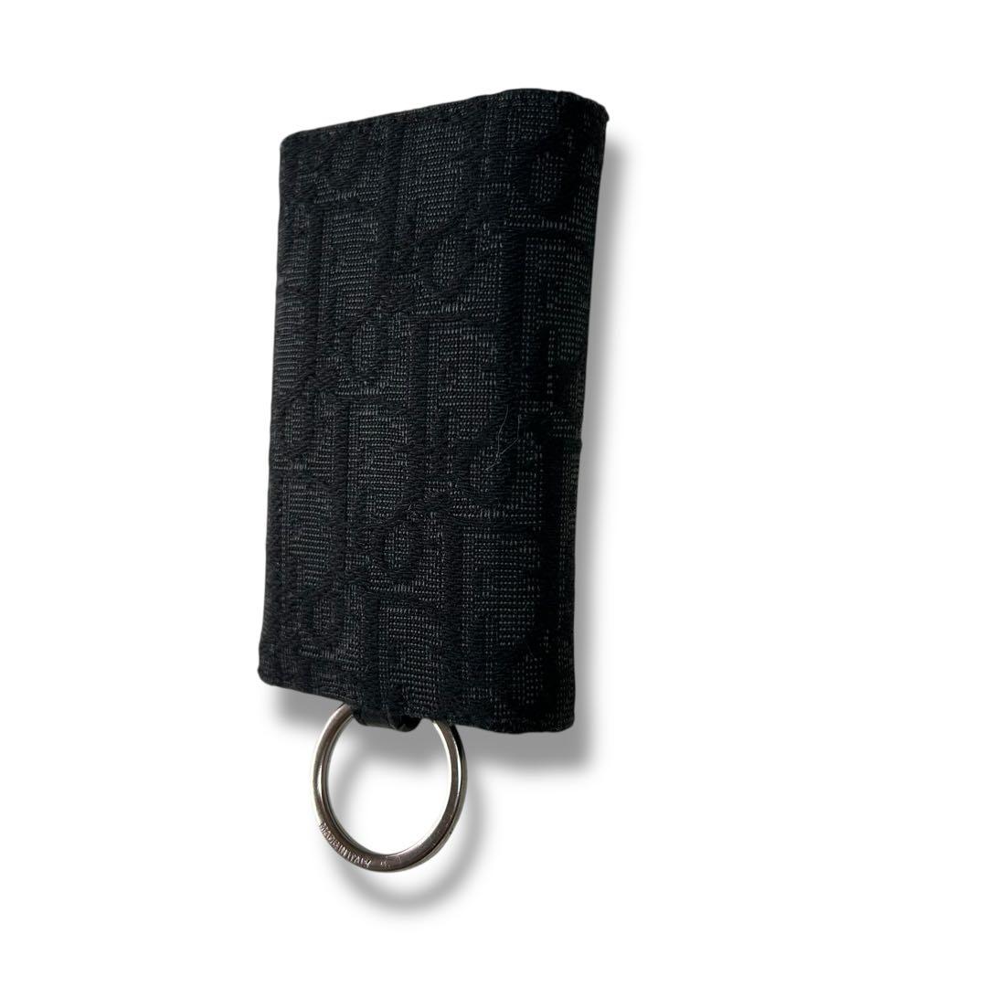 クリスチャンディオール キーケース オブリーク ブラック シルバー 総柄