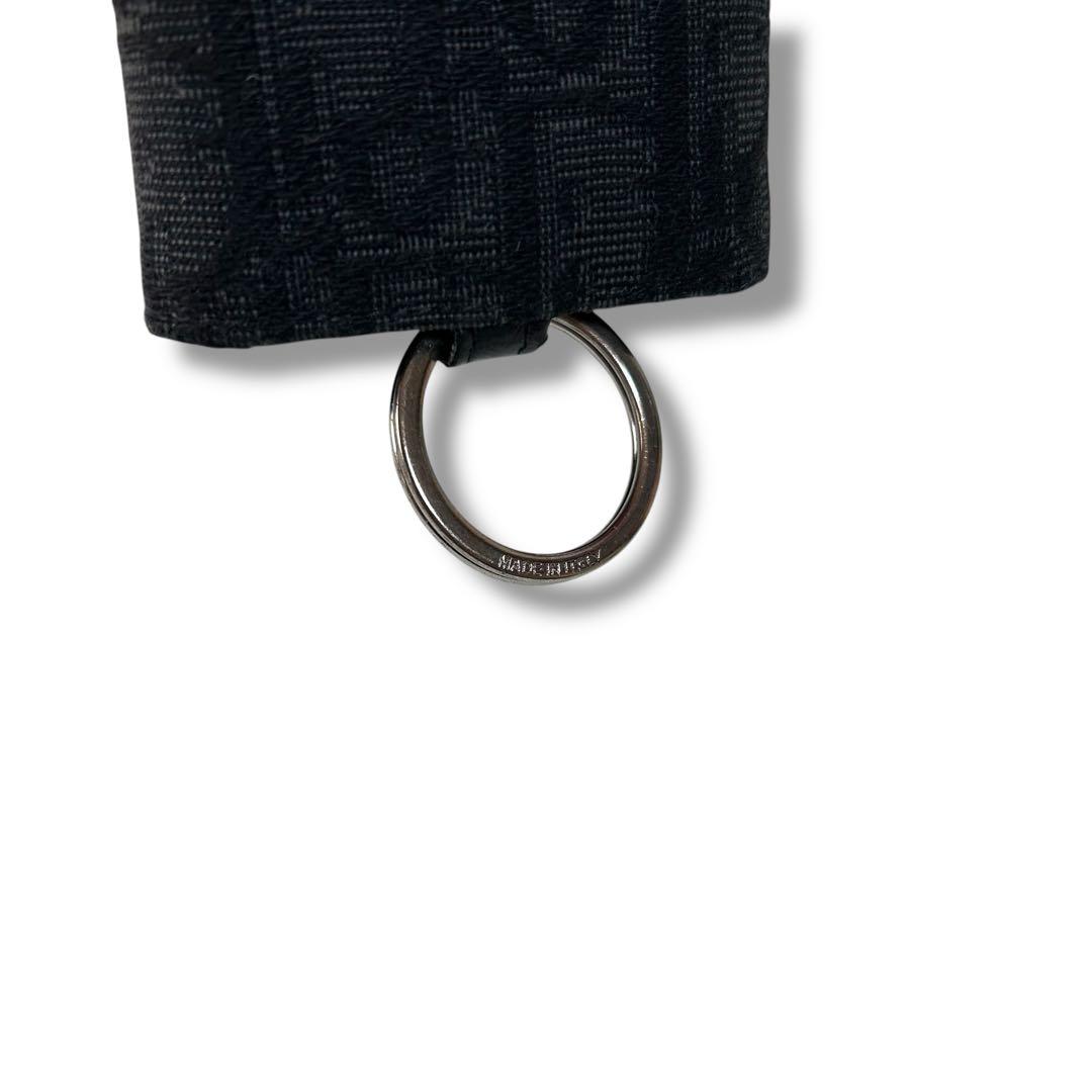 クリスチャンディオール キーケース オブリーク ブラック シルバー 総柄