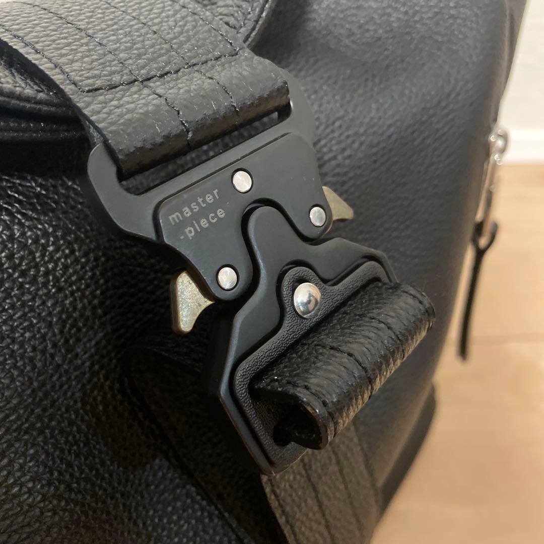 マスターピース drum 2wayショルダートート M ブラック