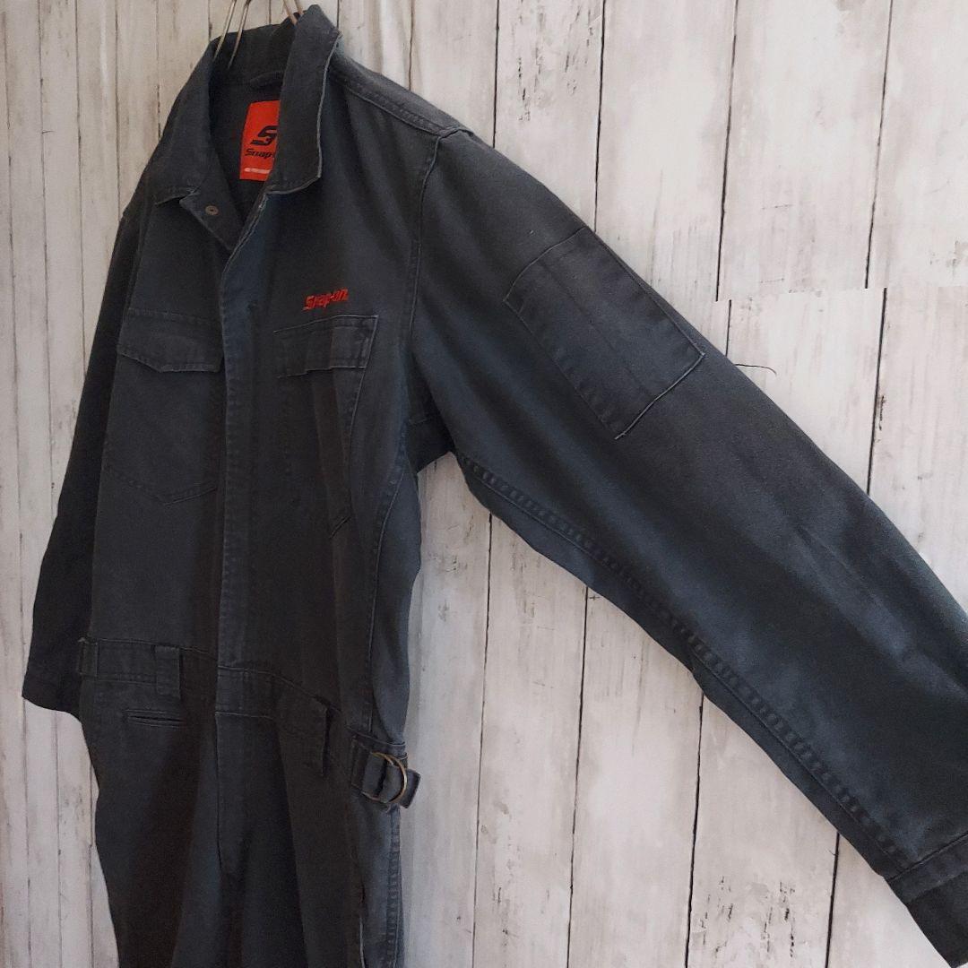 【Snap-on】スナップオン 刺繍 オールインワン L 紺