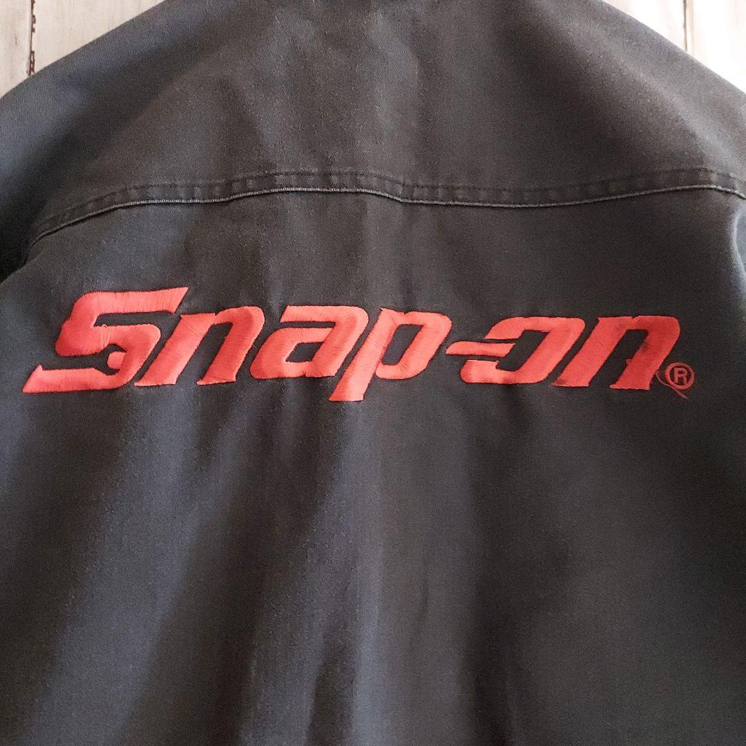 【Snap-on】スナップオン 刺繍 オールインワン L 紺