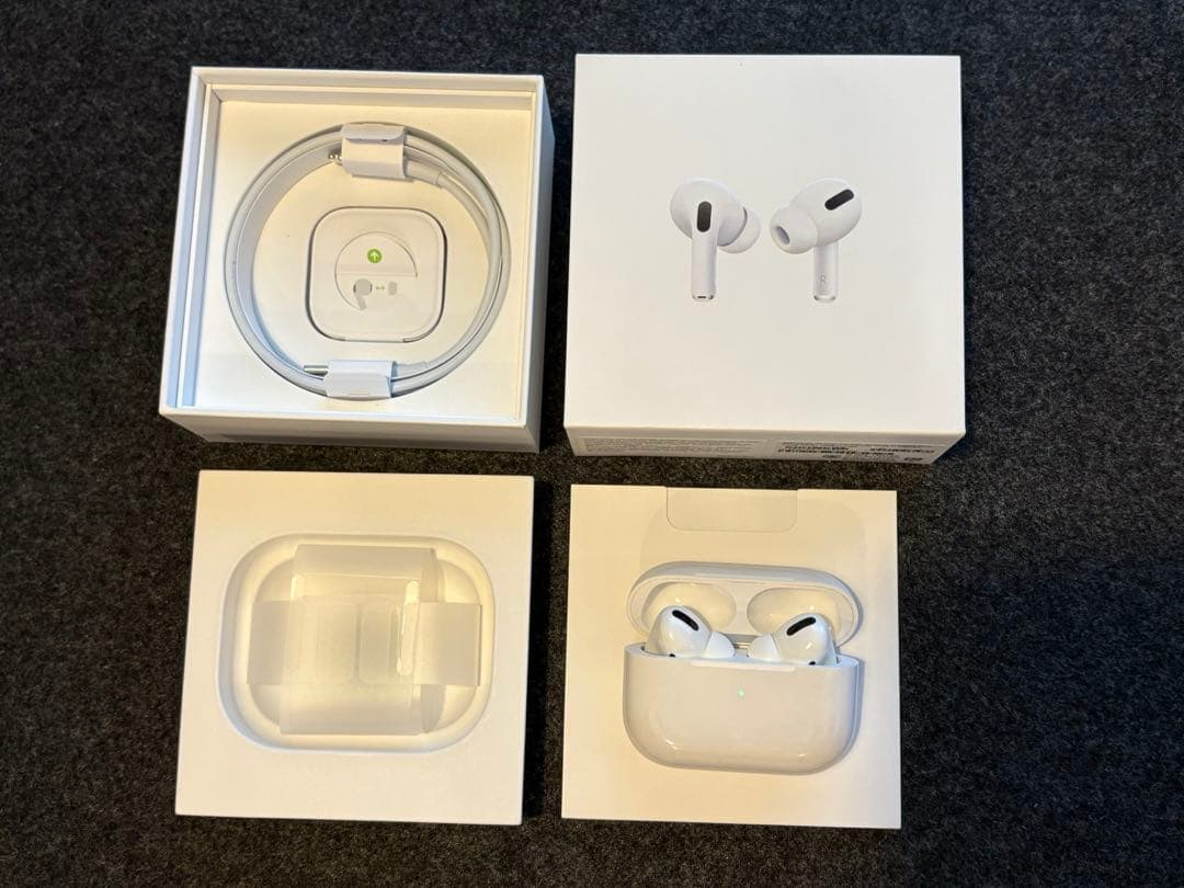 AirPods Pro 本体 ワイヤレス充電ケース付き 付属品完備