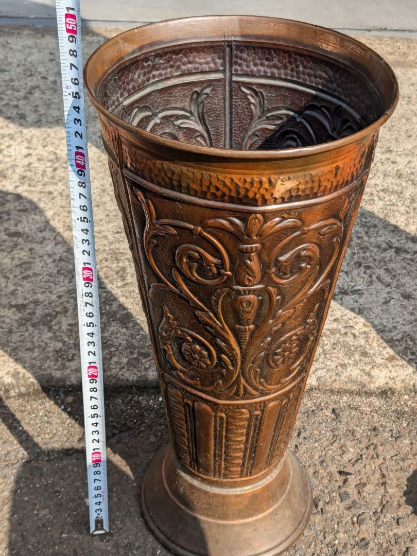 ブロンズ 銅製 傘立て アンティーク ヴィンテージ