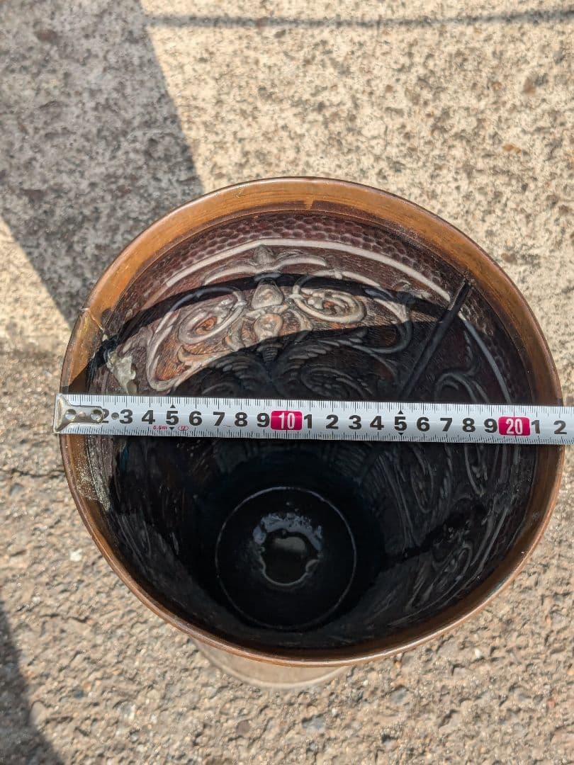 ブロンズ 銅製 傘立て アンティーク ヴィンテージ