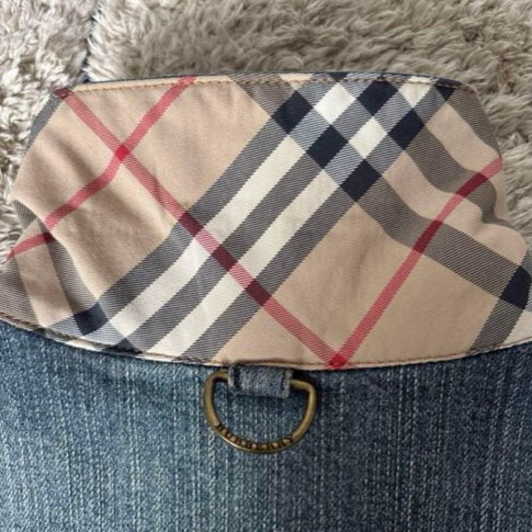 【美品✨】バーバリー　デニムジャケット　ウォッシャブル　ノバチェック　Gジャン