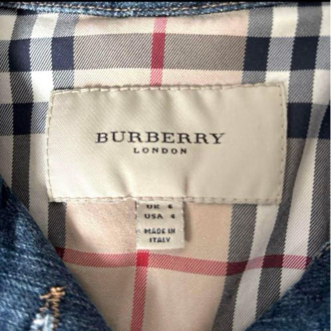 【美品✨】バーバリー　デニムジャケット　ウォッシャブル　ノバチェック　Gジャン