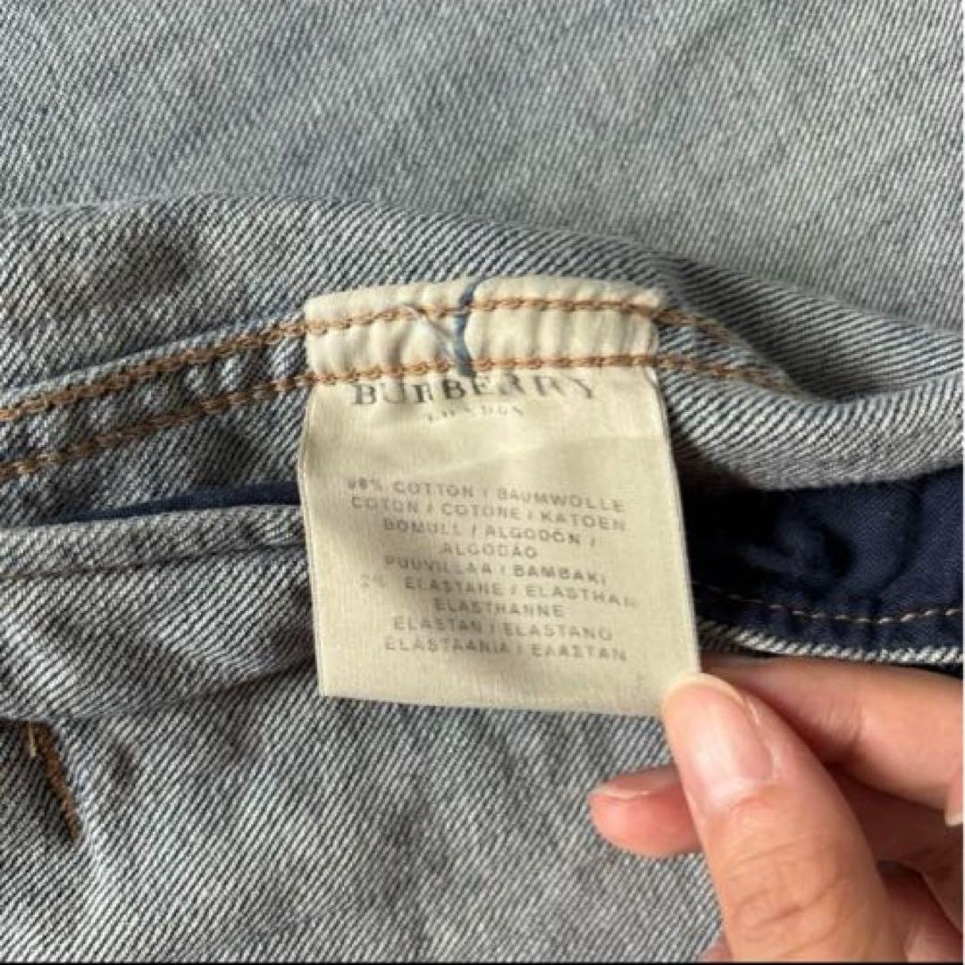 【美品✨】バーバリー　デニムジャケット　ウォッシャブル　ノバチェック　Gジャン