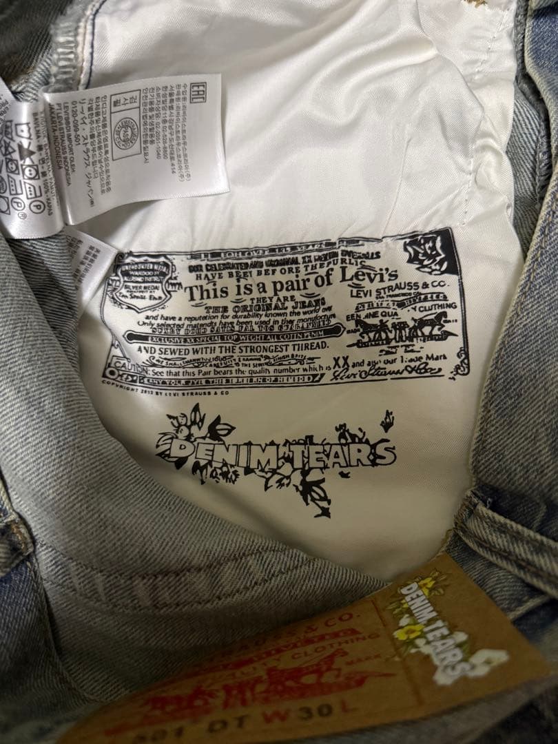 デニムティアーズ × リーバイス 501 デニム W30