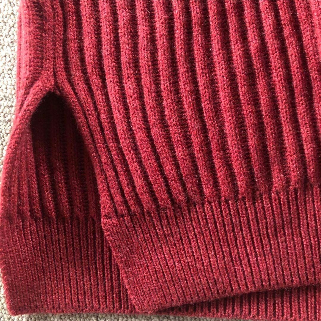 [新品未着用]ブルネロクチネリ カシミヤ100% 赤 半袖