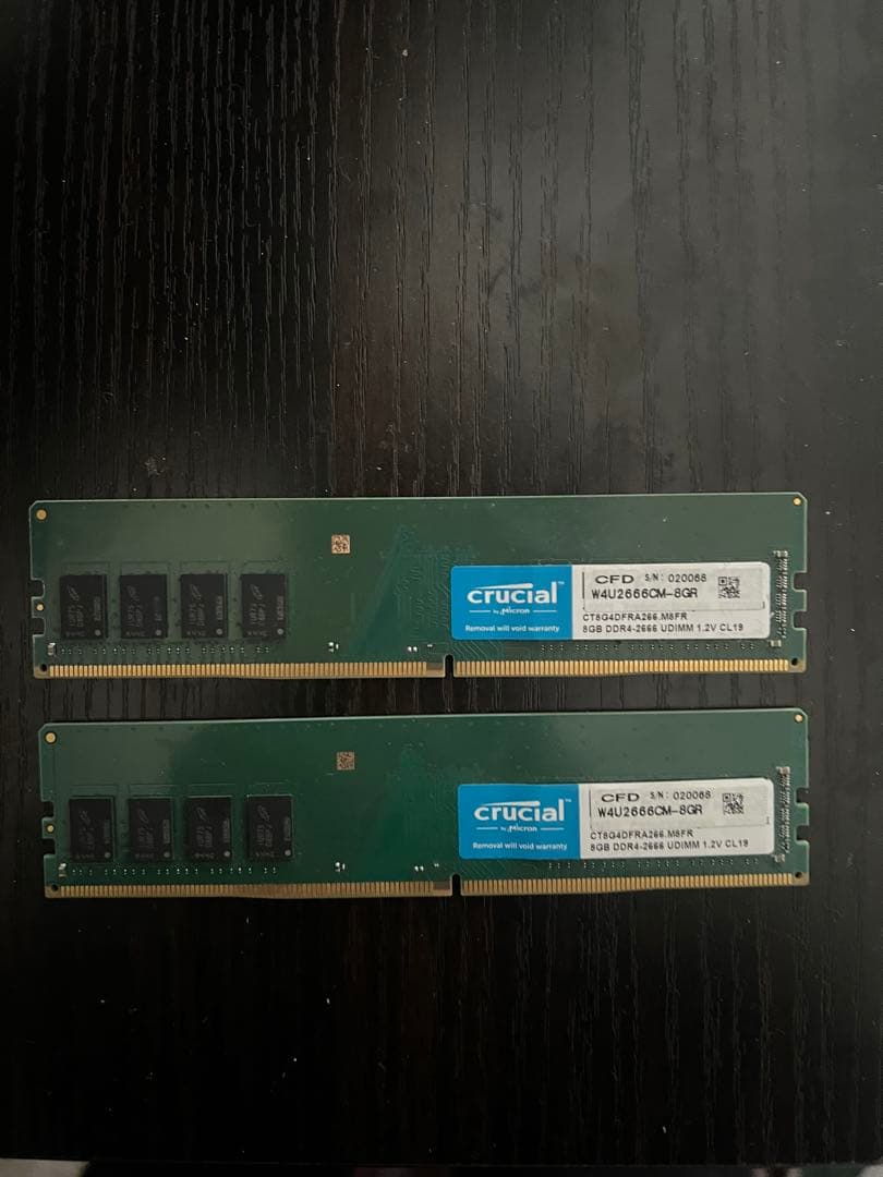 DDR4メモリー 8GB 2枚組 288ピン