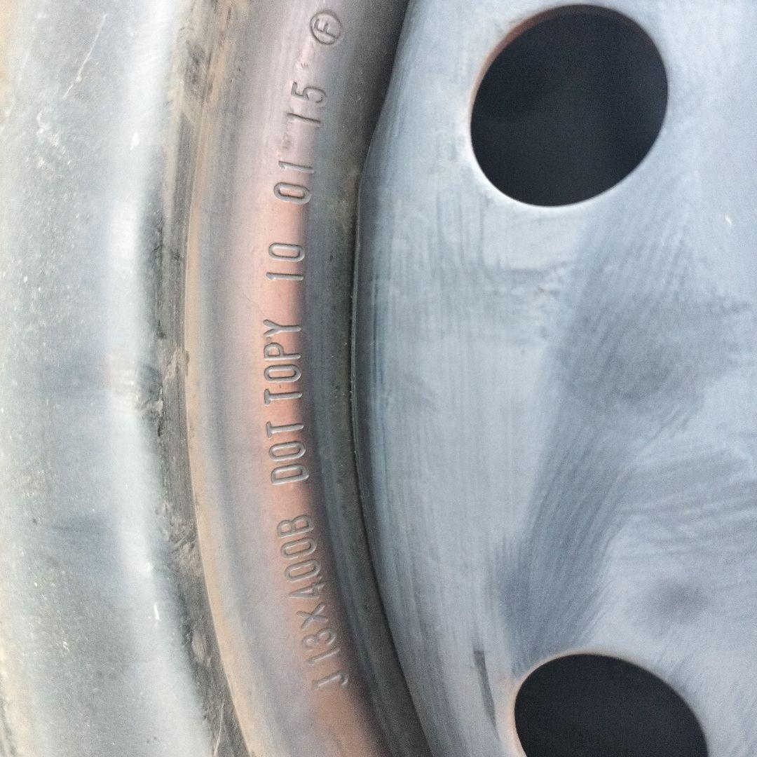 145/80R13 スチールホイル付きスタッドレスタイヤ4本セットの内2本 ①