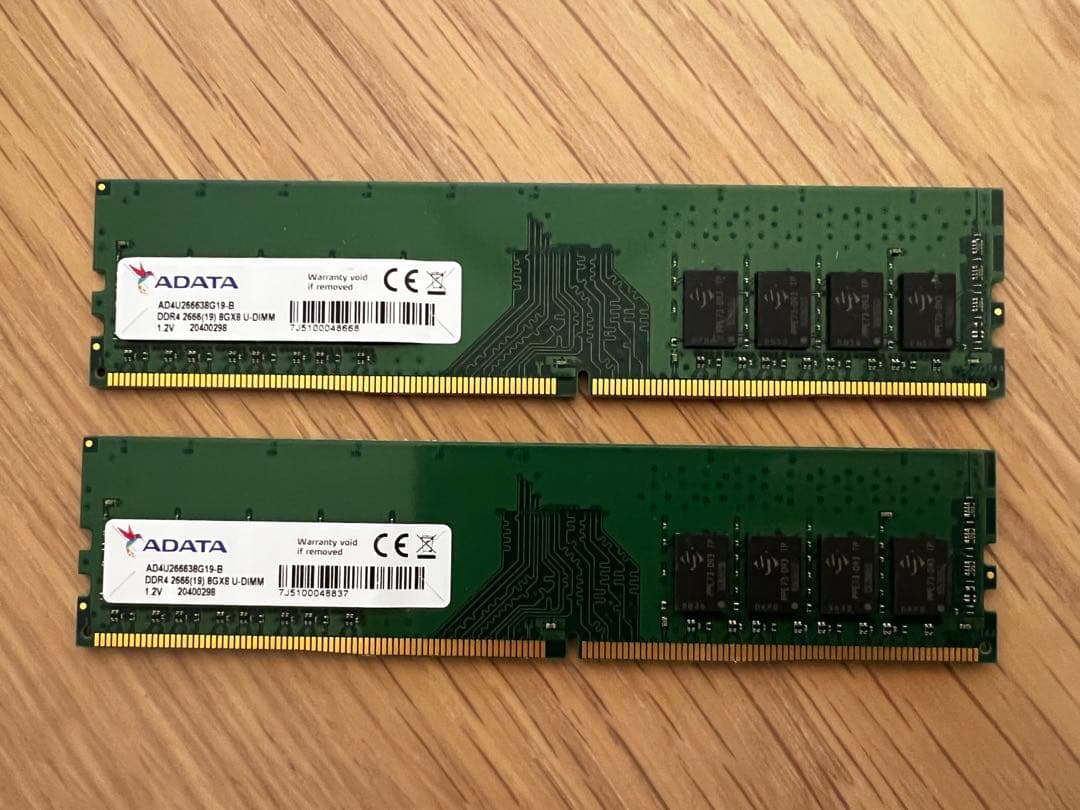 PCメモリ16GB ADATA DDR4