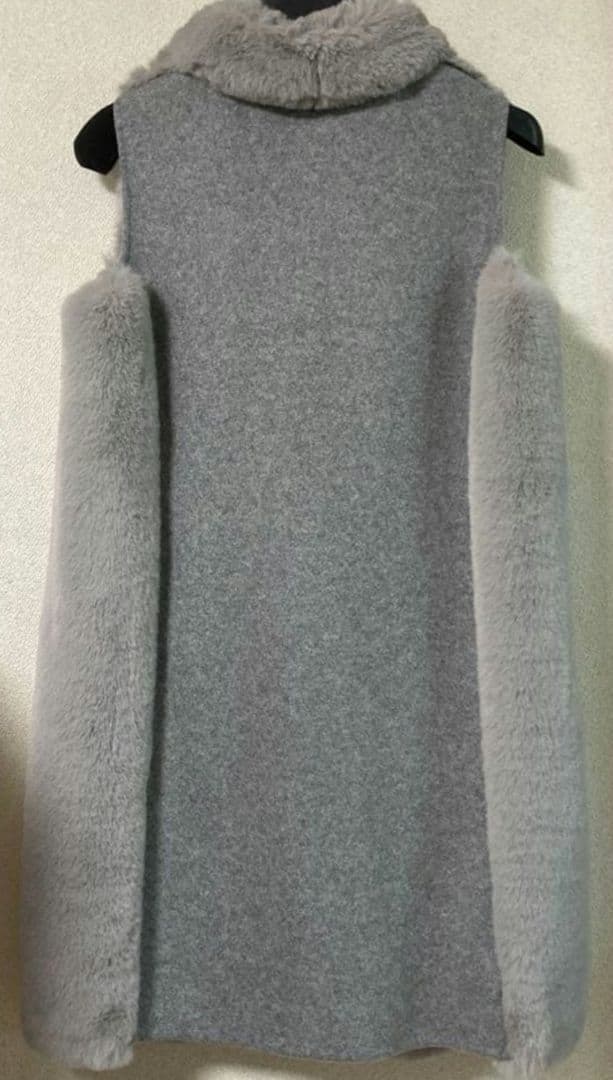 2点セット　きき　グレー ファーベスト ダブルスタンダードクロージング