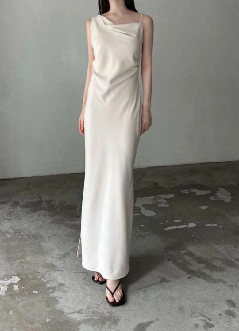 maison celon アシンメトリーワンピース ivory