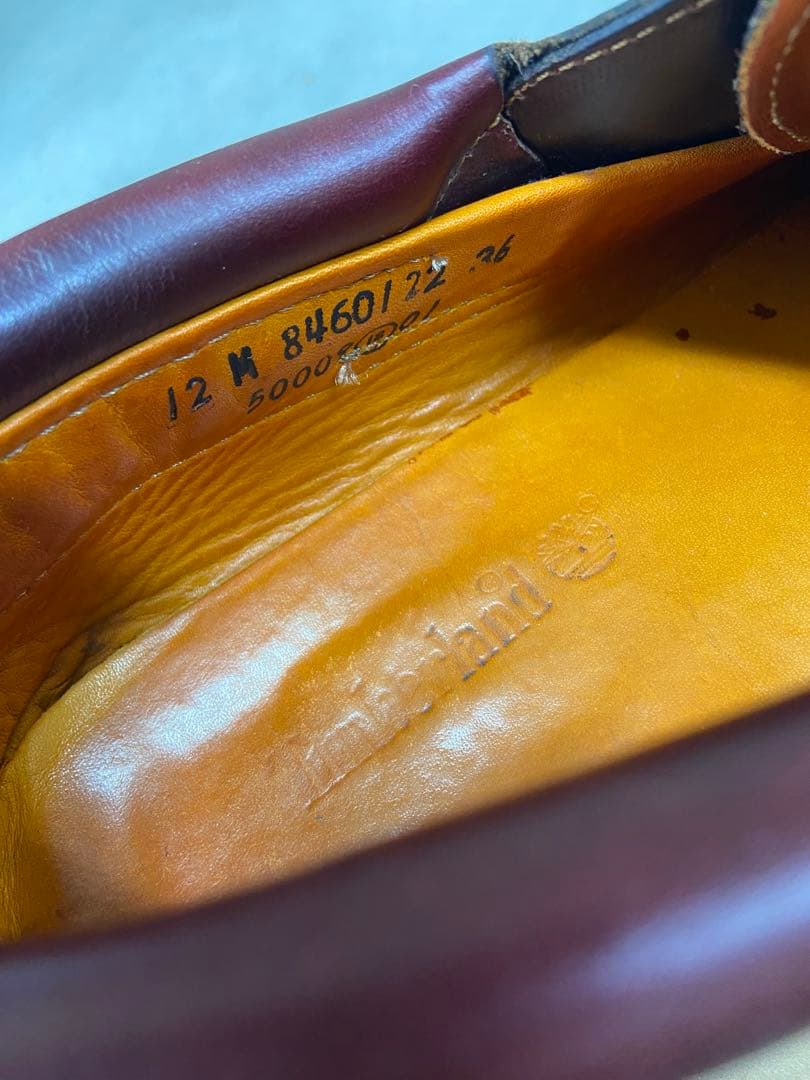 Timberland バーガンディ デッキシューズ　3eye