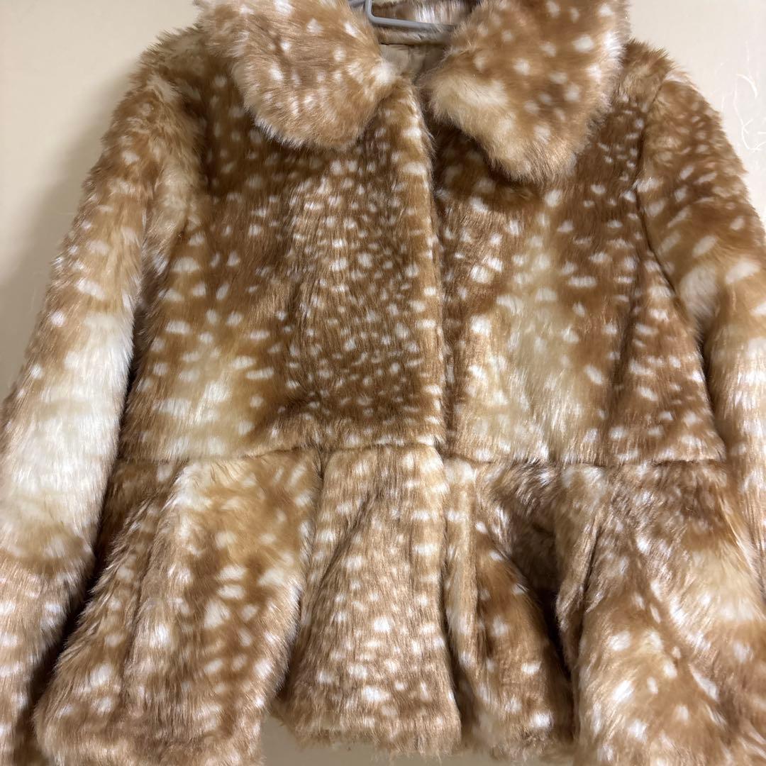 ジャケット・アウター bibiy DORA PEPURAMU FUR COAT