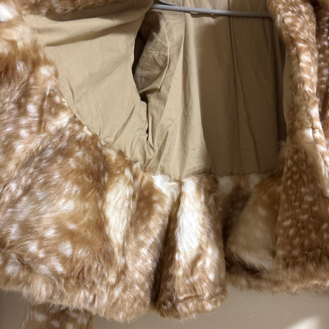 ジャケット・アウター bibiy DORA PEPURAMU FUR COAT