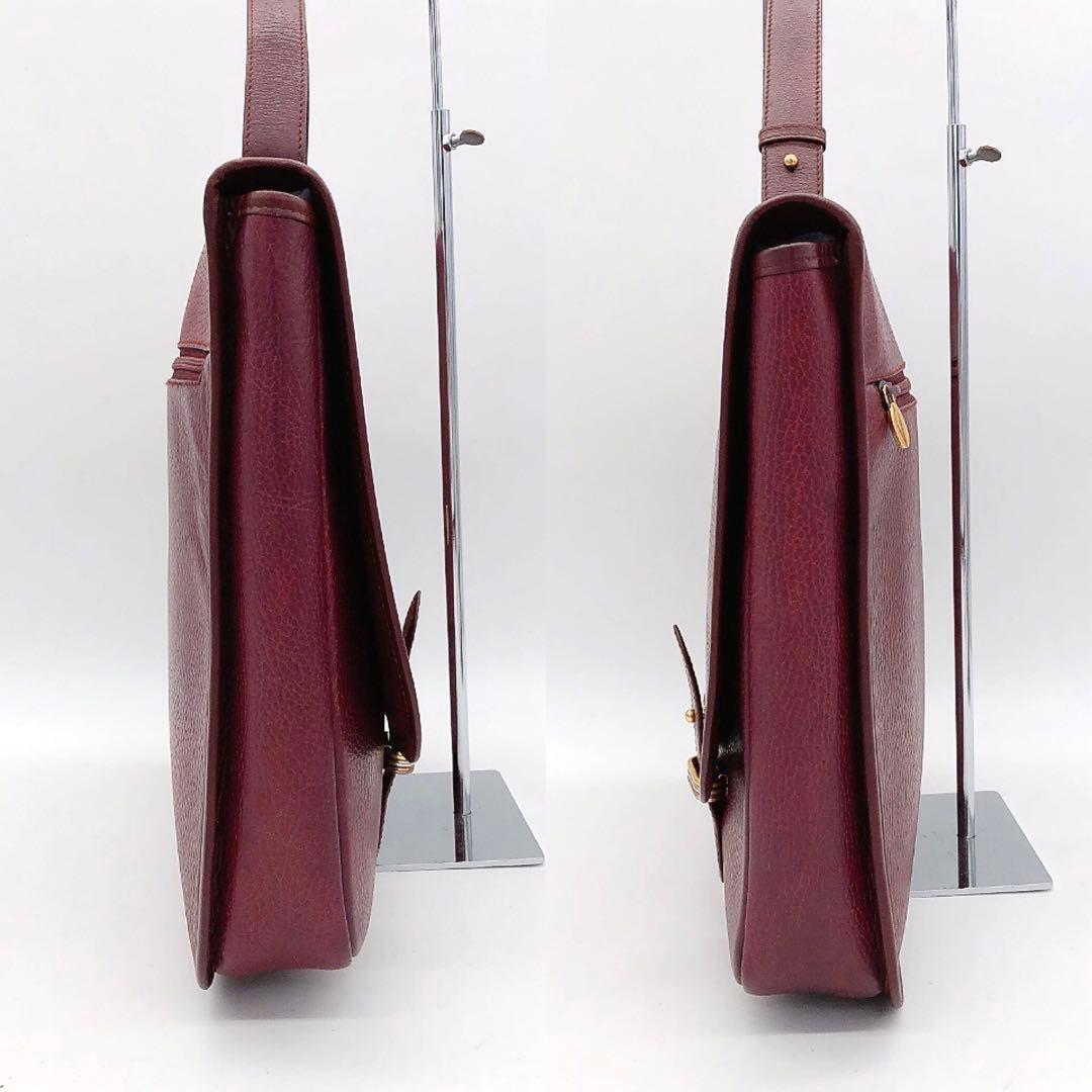 【Cartier】ビジネスバッグ　マストライン　レザー　ボルドー